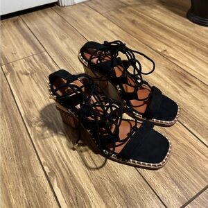 Jessica Simpson brand women's size 7 block heel sandals
